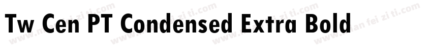 Tw Cen PT Condensed Extra Bold字体转换
